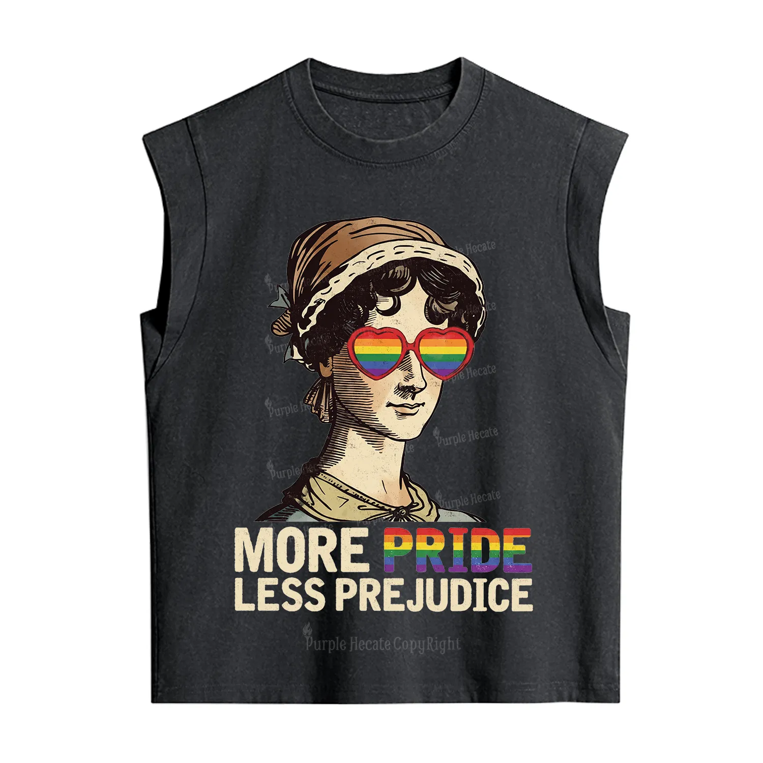Purplehecate More Pride Less Prejudice Vintage Washed Tank