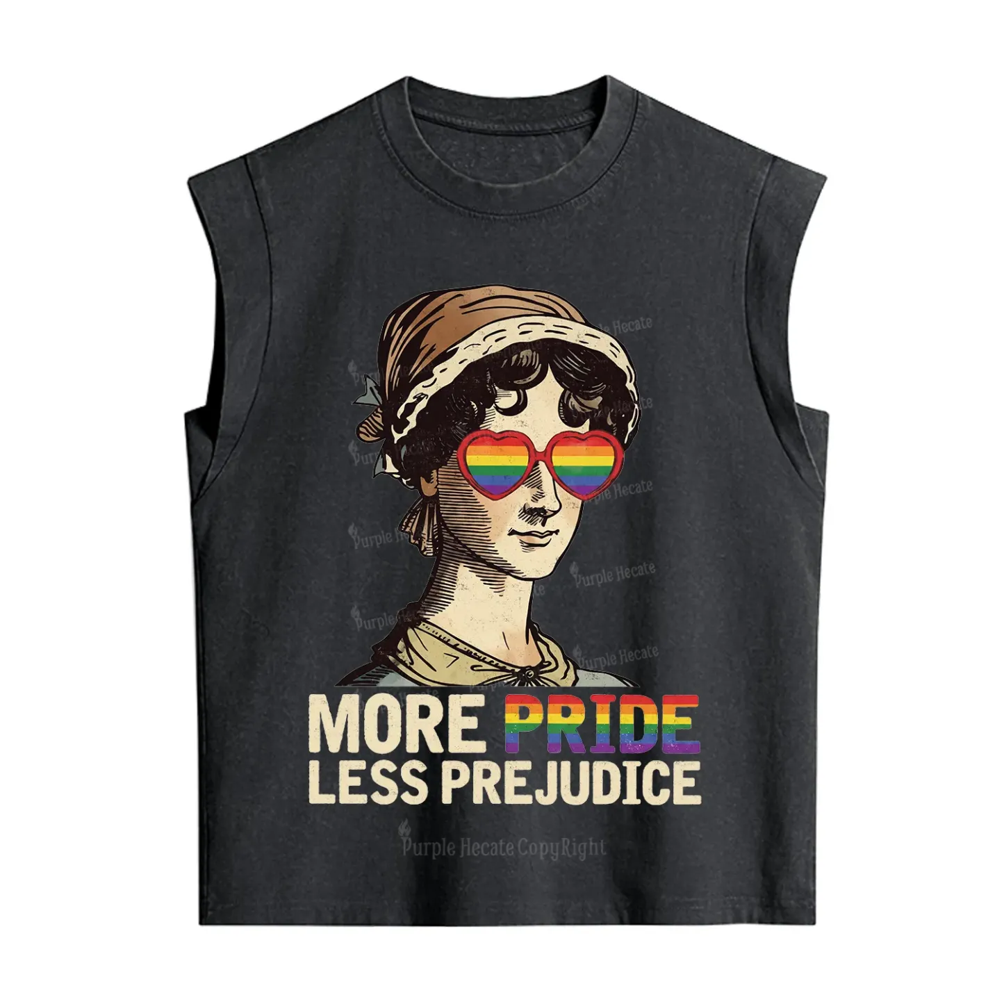 Purplehecate More Pride Less Prejudice Vintage Washed Tank