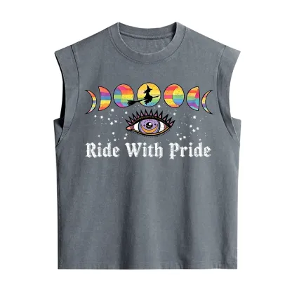 Purplehecate Ride With Rride Vintage Washed Tank