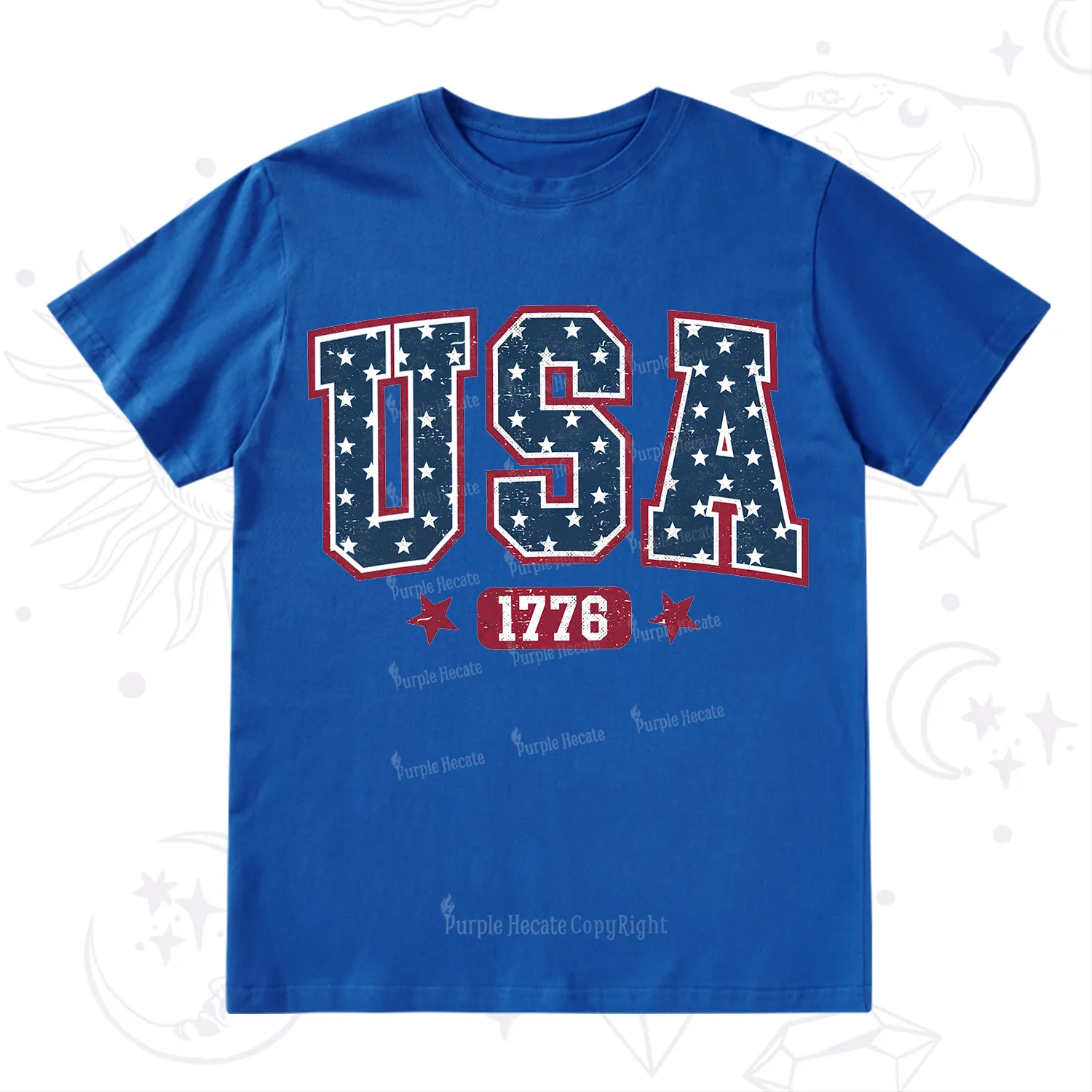 Purplehecate Retro USA 1776 T-Shirt