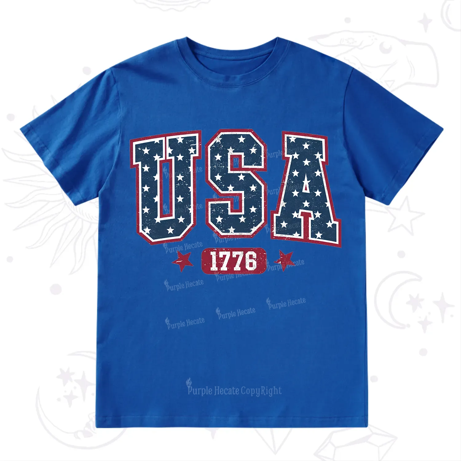 Purplehecate Retro USA 1776 T-Shirt