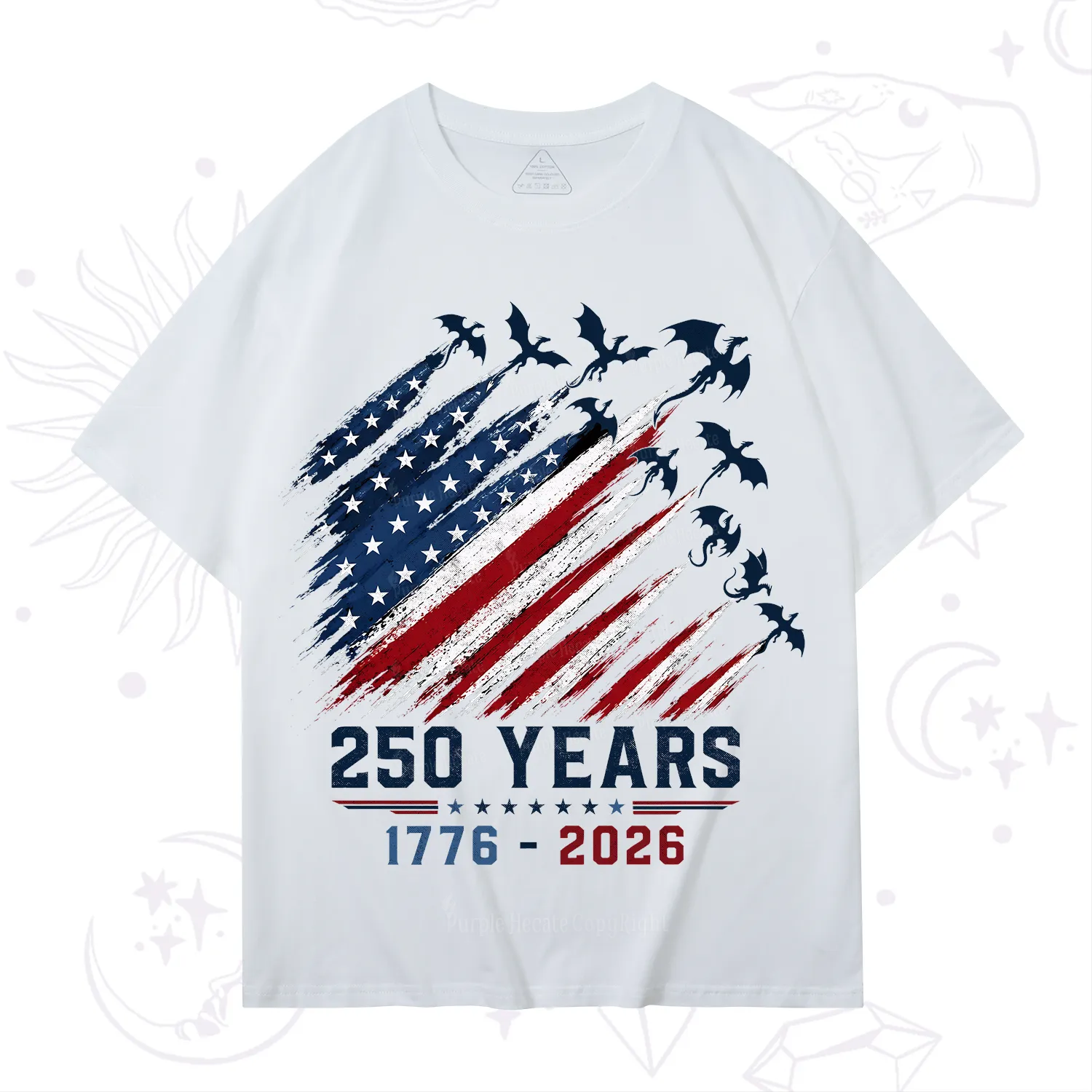 Purplehecate Red White Blue 250 Years T-Shirt