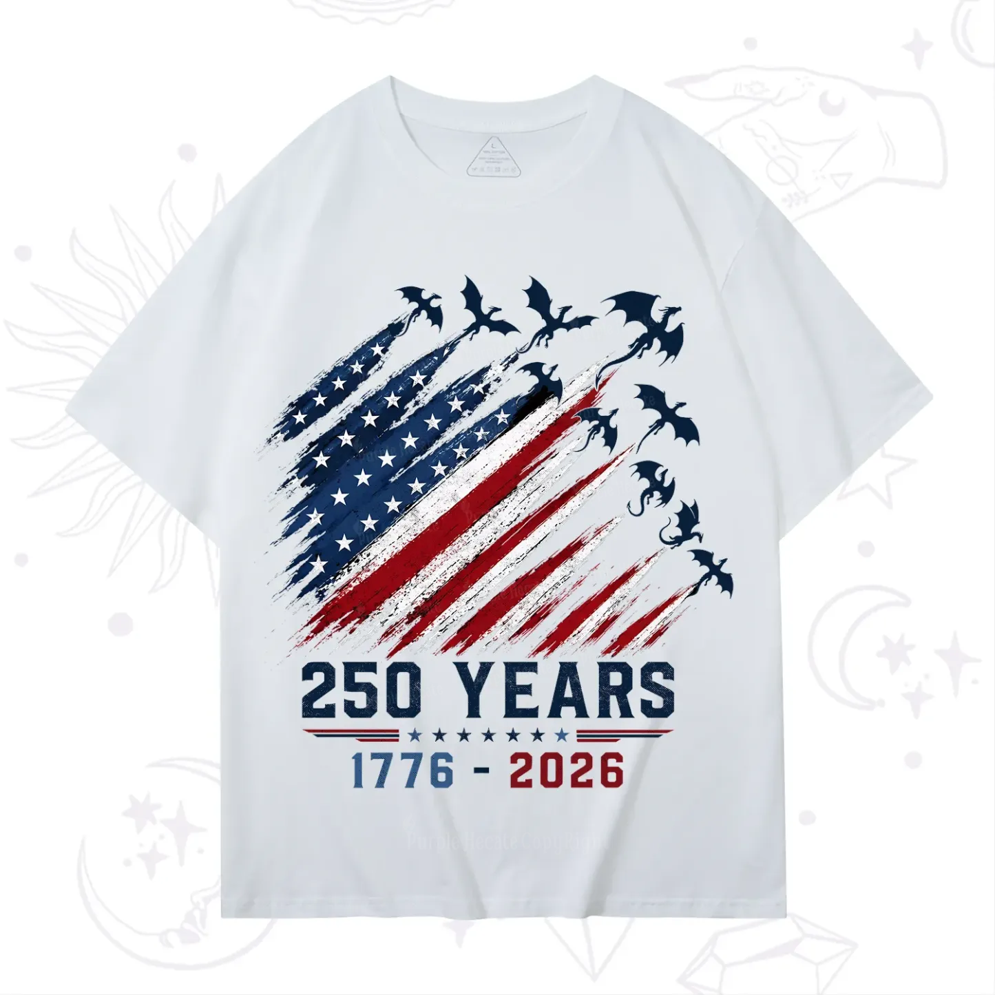 Purplehecate Red White Blue 250 Years T-Shirt