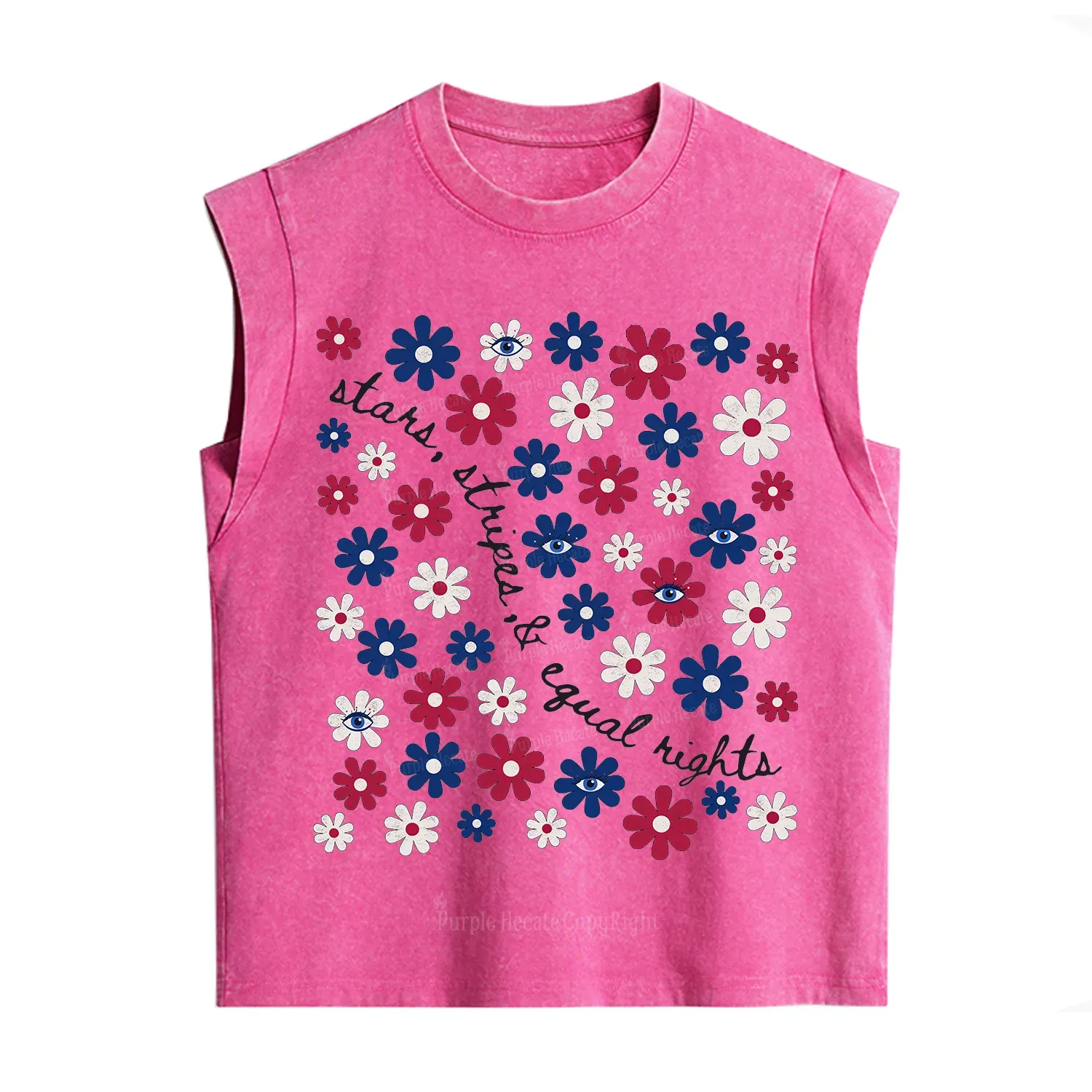 Purplehecate Stars Stripes Equal Rights Vintage Washed Tank