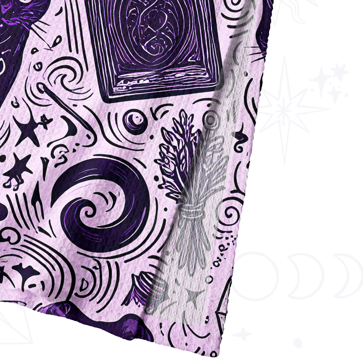 Purplehecate Midnight Black Cat Witch Potion Crochet Knit Maxi Dress