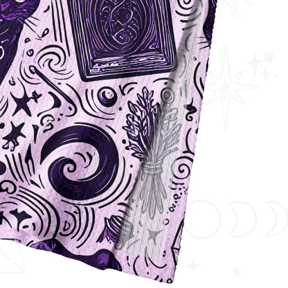 Purplehecate Midnight Black Cat Witch Potion Crochet Knit Maxi Dress