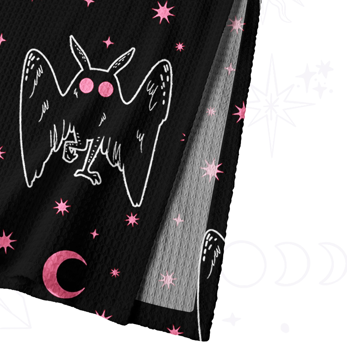 Purplehecate Witchy Mothman Night Crochet Knit Maxi Dress