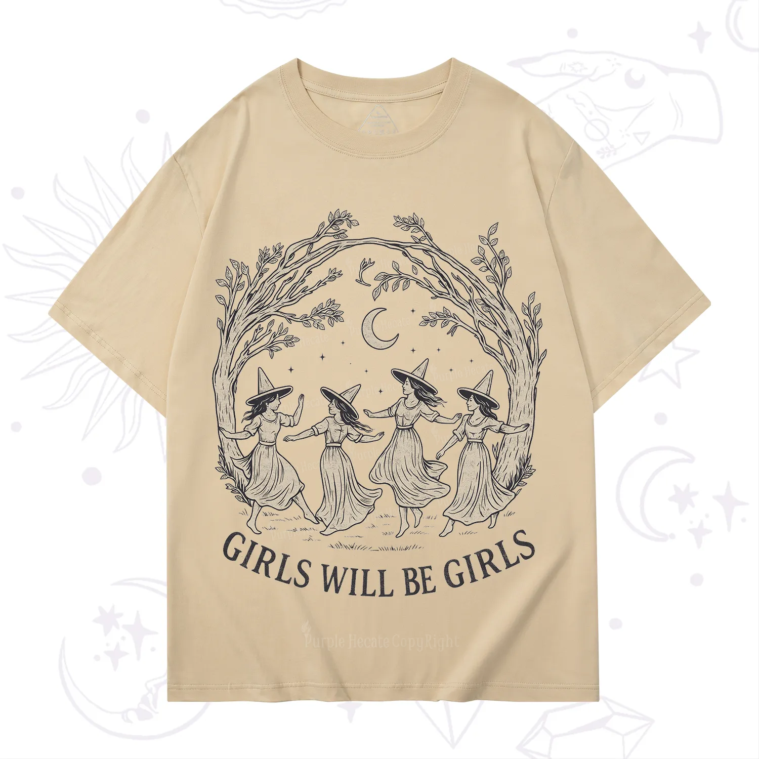 Purplehecate Girls Will Be Girls Witch T-Shirt
