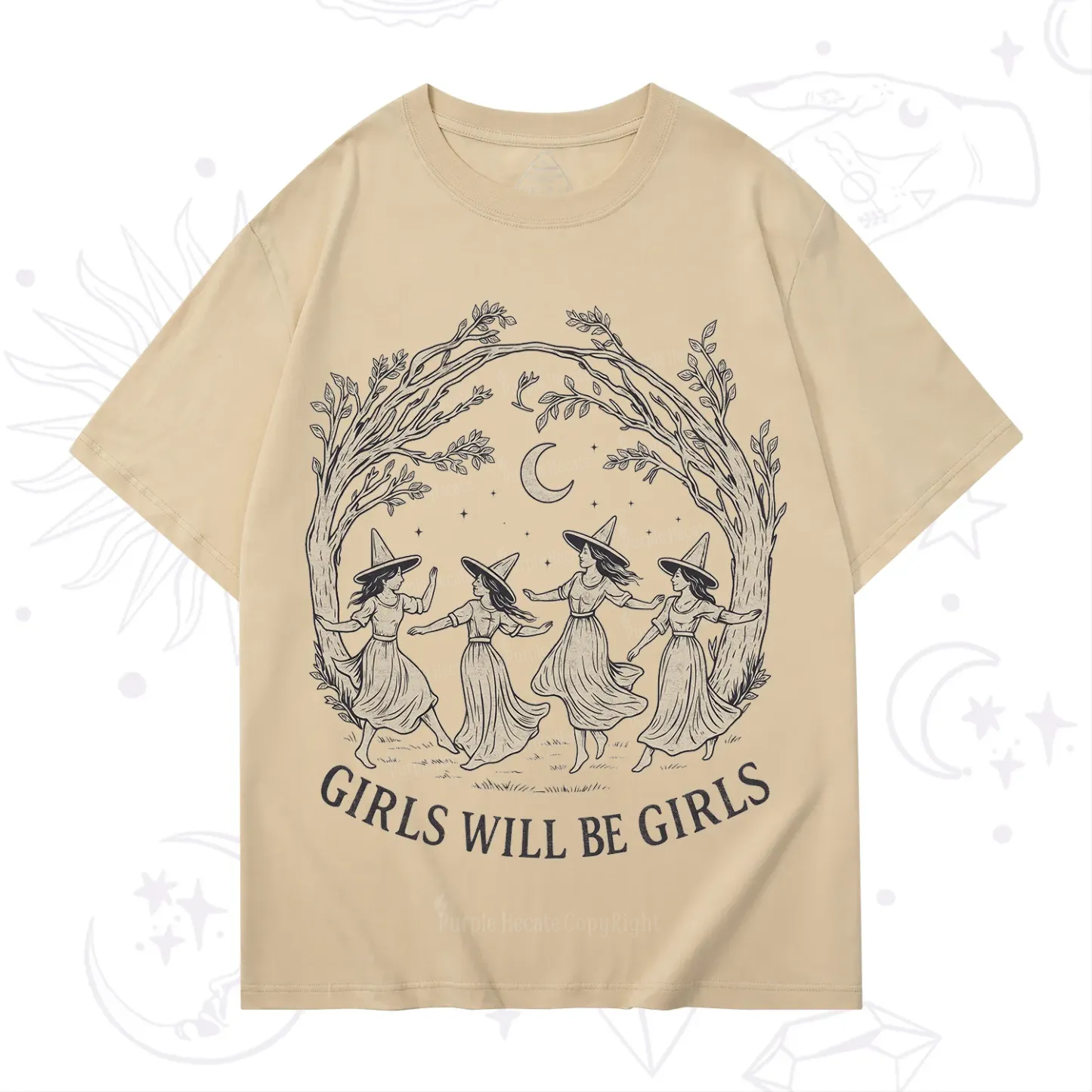 Purplehecate Girls Will Be Girls Witch T-Shirt