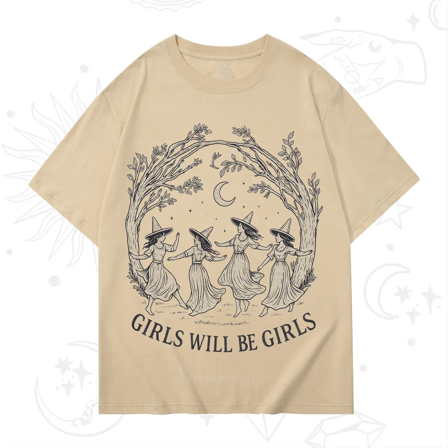 Purplehecate Girls Will Be Girls Witch T-Shirt
