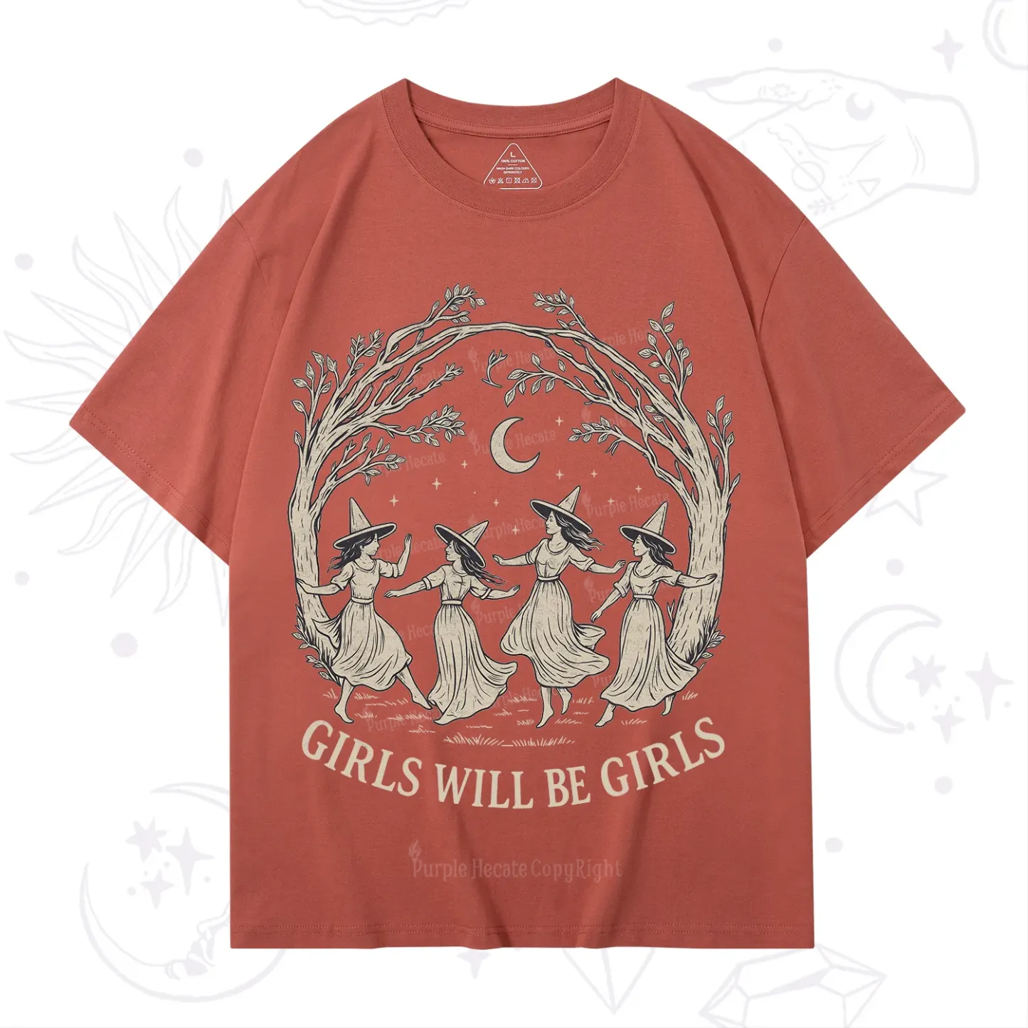 Purplehecate Girls Will Be Girls Witch T-Shirt