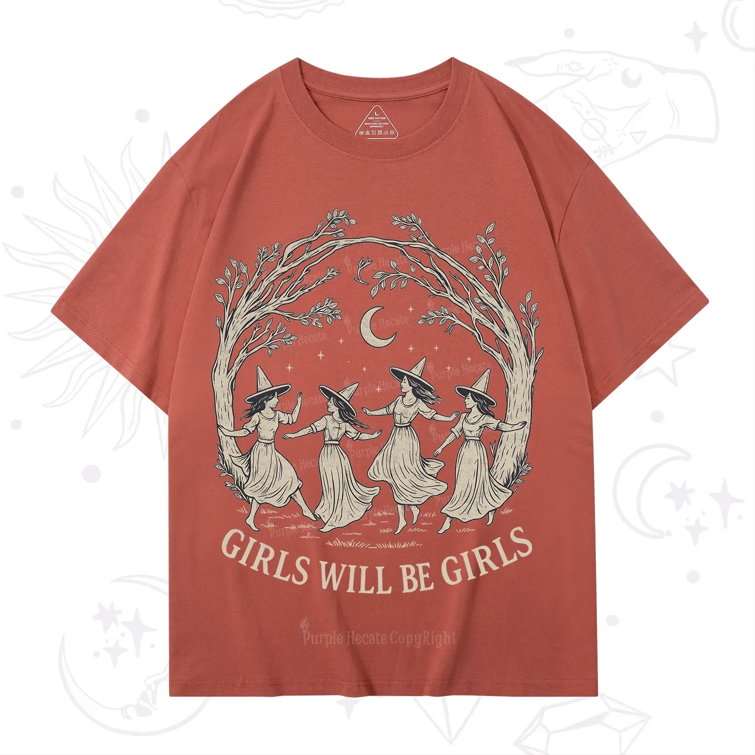 Purplehecate Girls Will Be Girls Witch T-Shirt