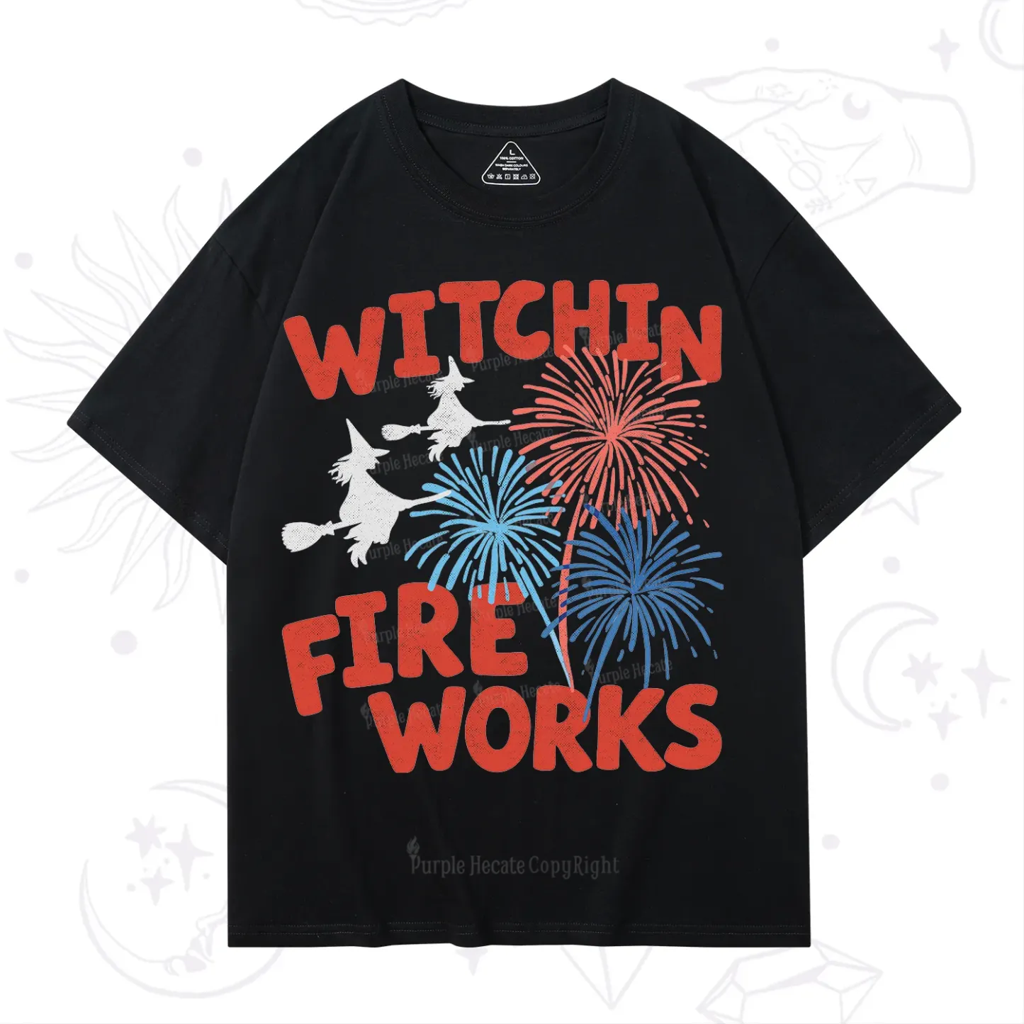 Purplehecate Witchin' Fireworks 4th of July T-Shirt