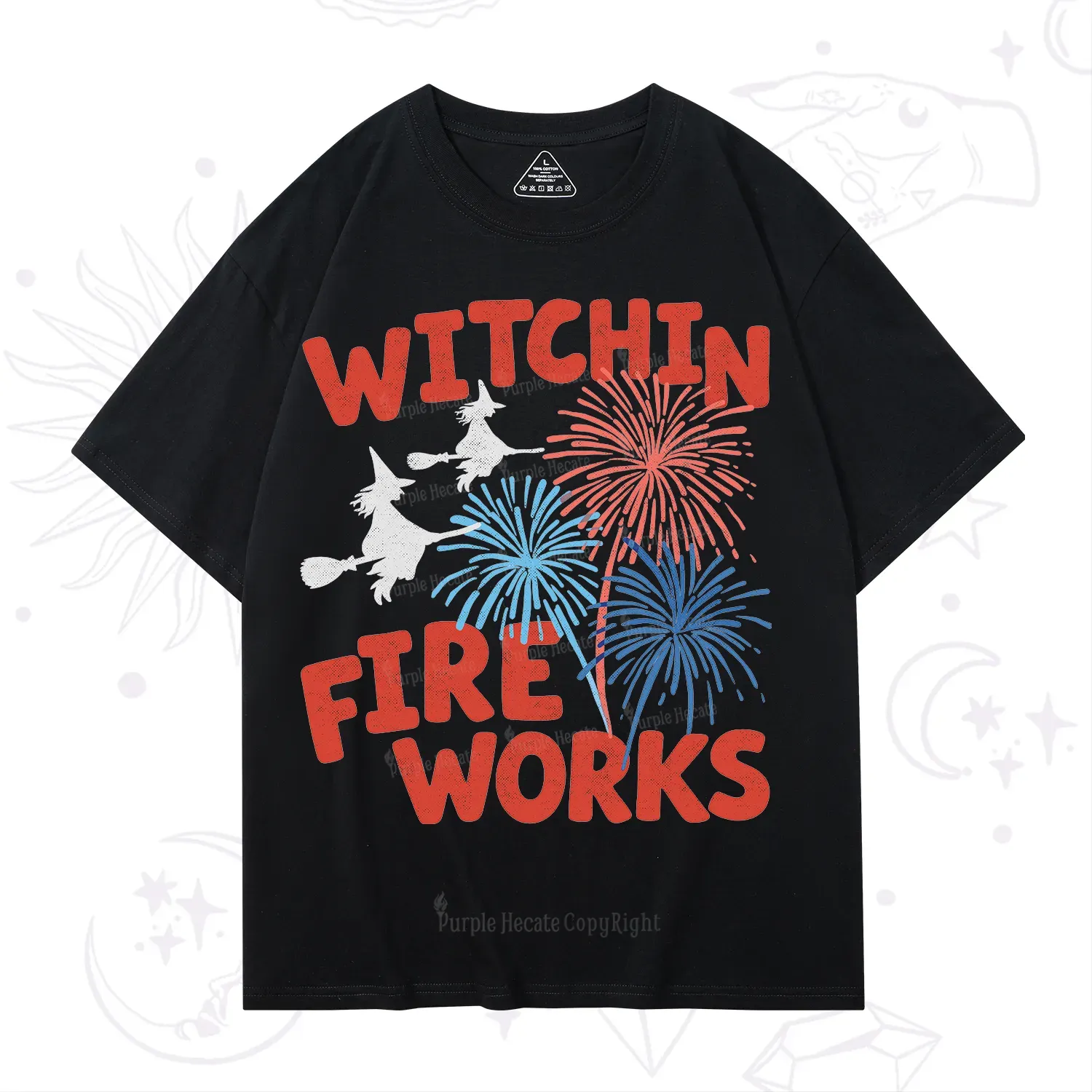 Purplehecate Witchin' Fireworks 4th of July T-Shirt