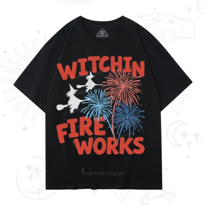 Purplehecate Witchin' Fireworks 4th of July T-Shirt
