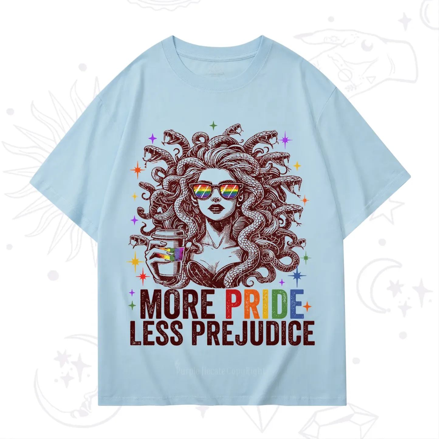 Purplehecate More Pride Less Prejudice Medusa T-Shirt