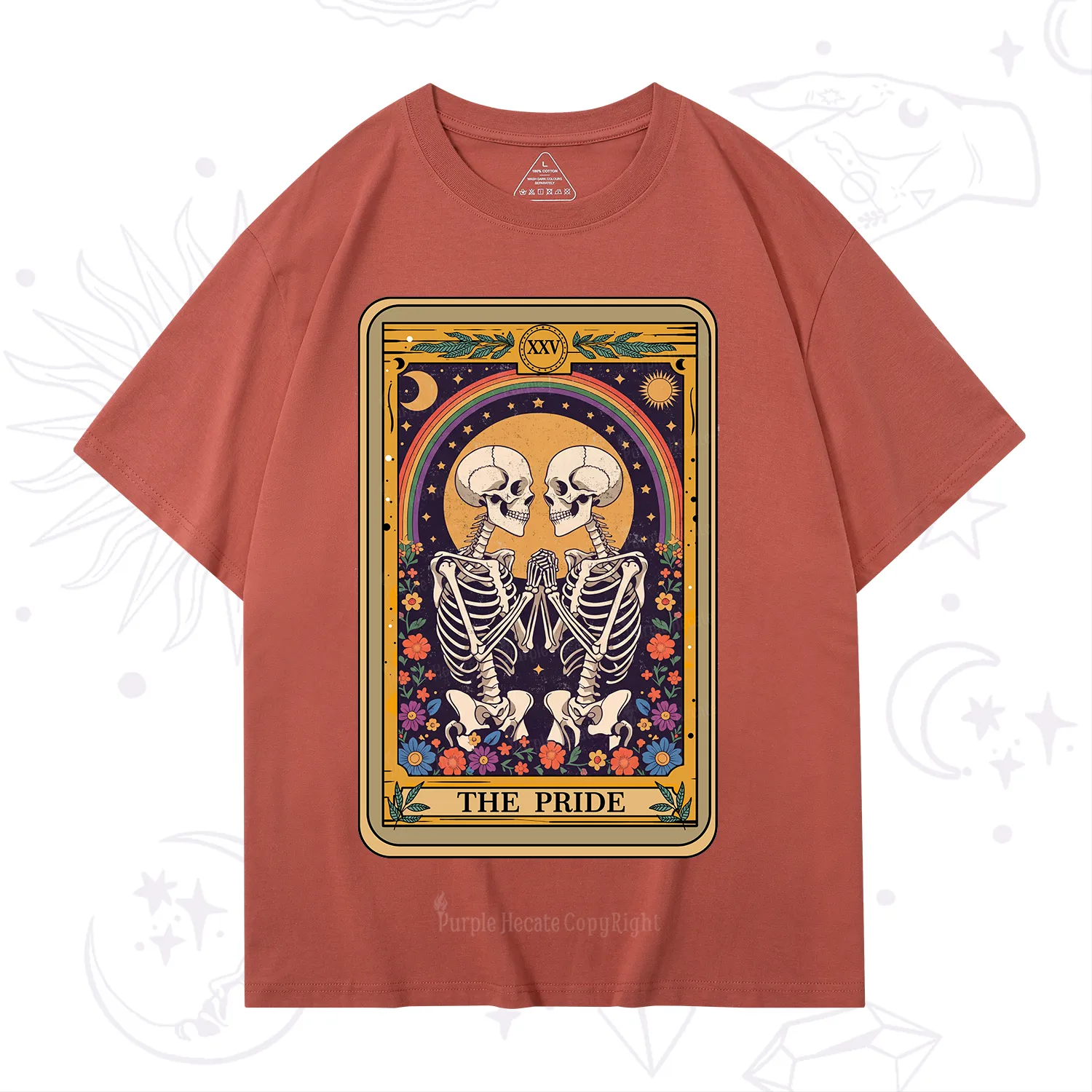 Purplehecate The Pride Skeleton Tarot T-Shirt