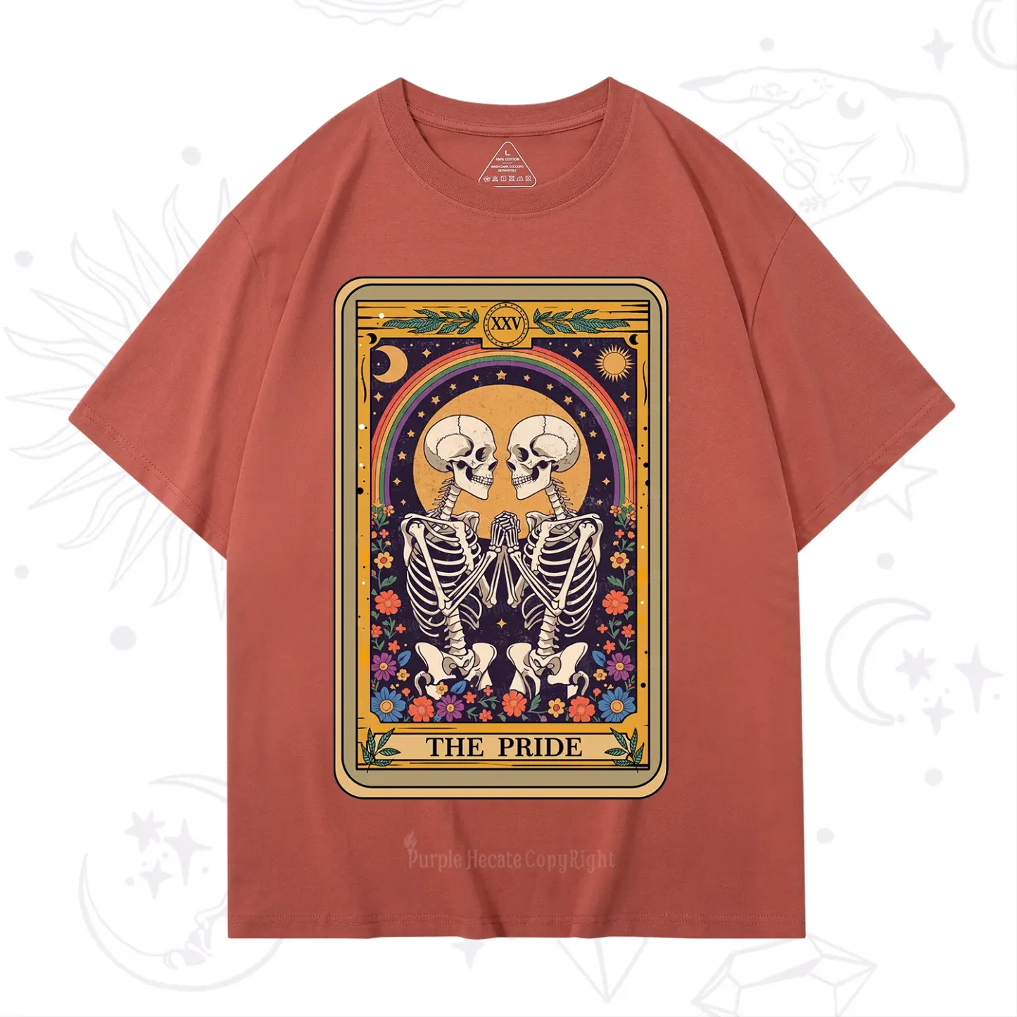 Purplehecate The Pride Skeleton Tarot T-Shirt
