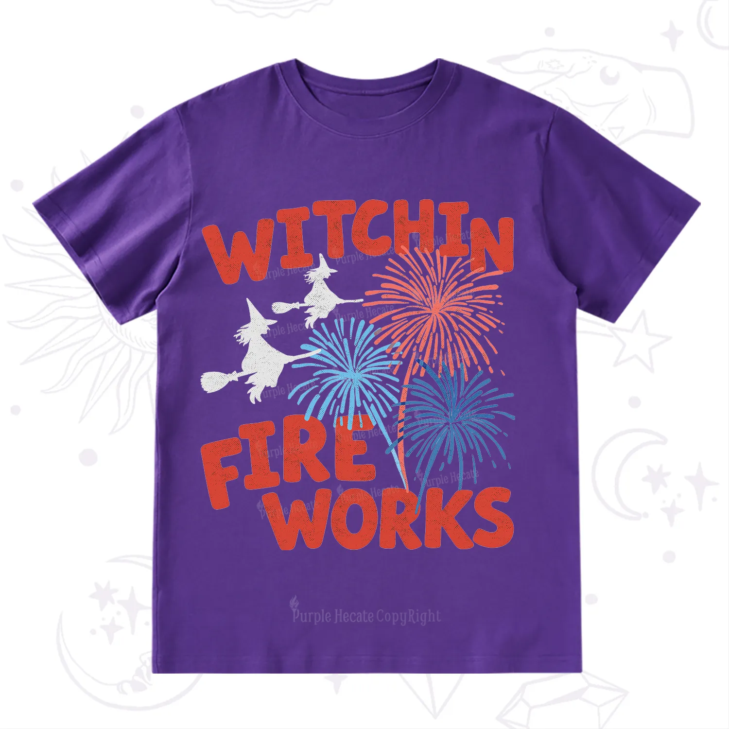 Purplehecate Witchin' Fireworks 4th of July T-Shirt