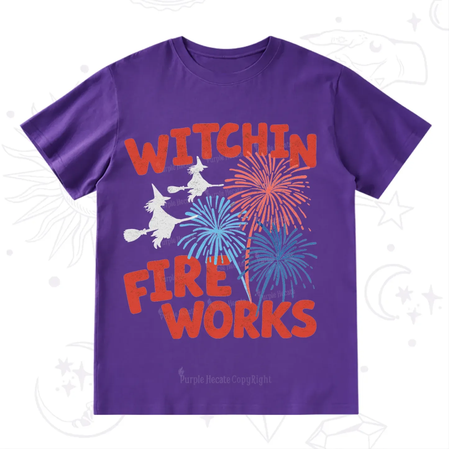 Purplehecate Witchin' Fireworks 4th of July T-Shirt