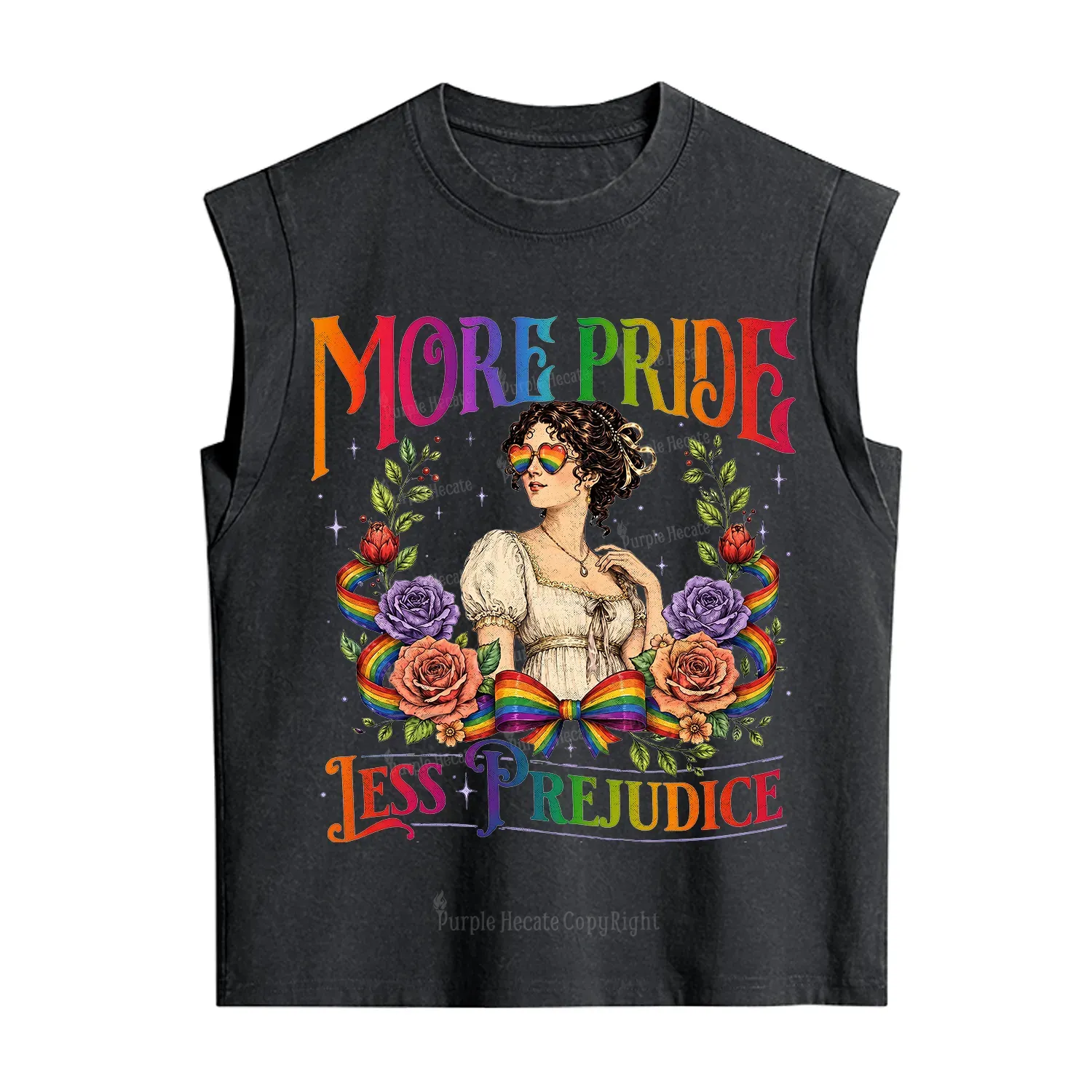 Purplehecate More Pride Less Prejudice Pride Vintage Washed Tank