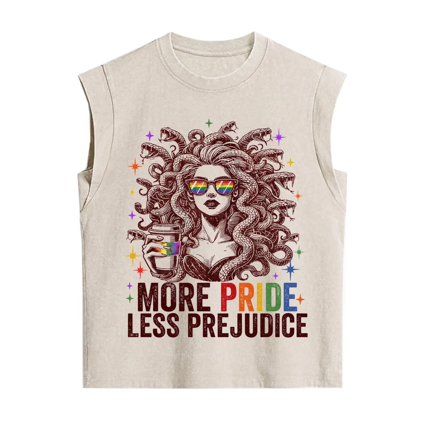 Purplehecate More Pride Less Prejudice Medusa Vintage Washed Tank
