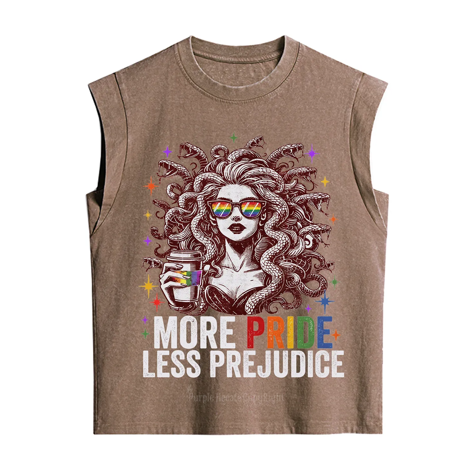 Purplehecate More Pride Less Prejudice Medusa Vintage Washed Tank