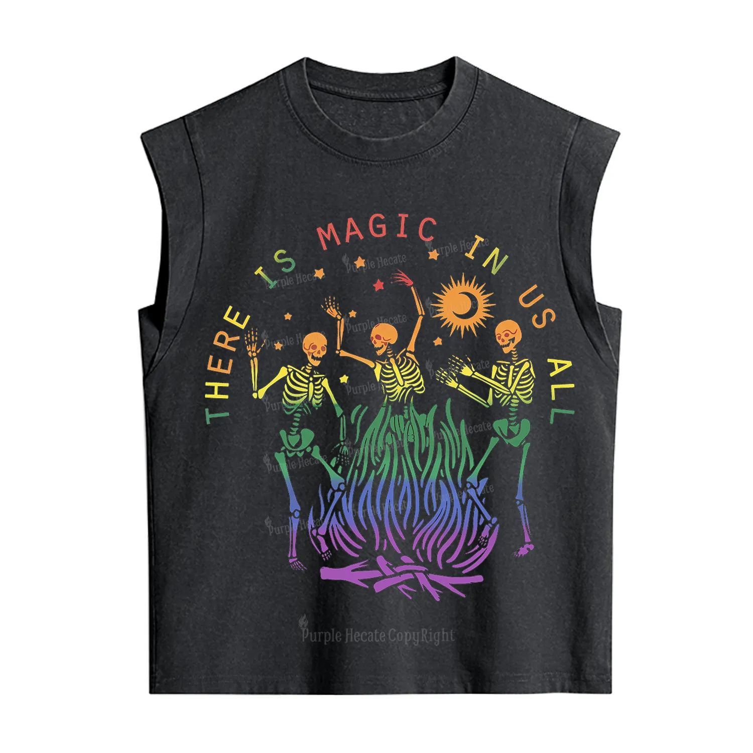 Purplehecate Pride Outfit There is Magic in Us All Back Vintage Washed Tank