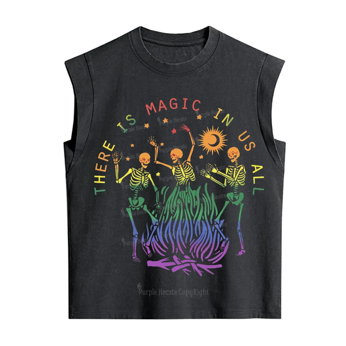 Purplehecate Pride Outfit There is Magic in Us All Back Vintage Washed Tank