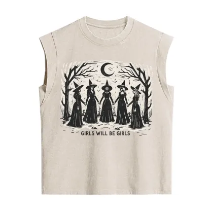 Purplehecate Girls Will Be Girls Vintage Washed Tank