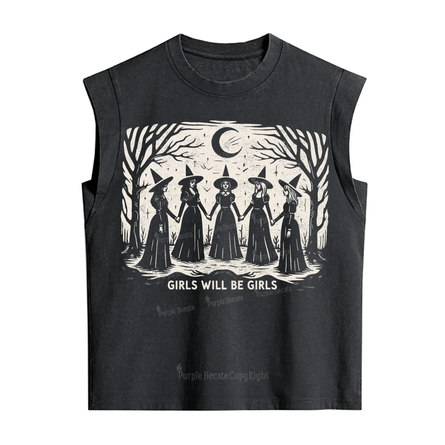 Purplehecate Girls Will Be Girls Vintage Washed Tank