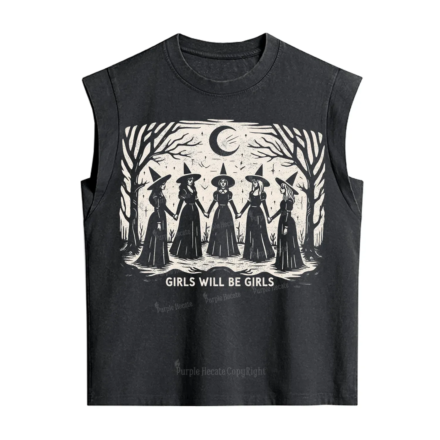 Purplehecate Girls Will Be Girls Vintage Washed Tank