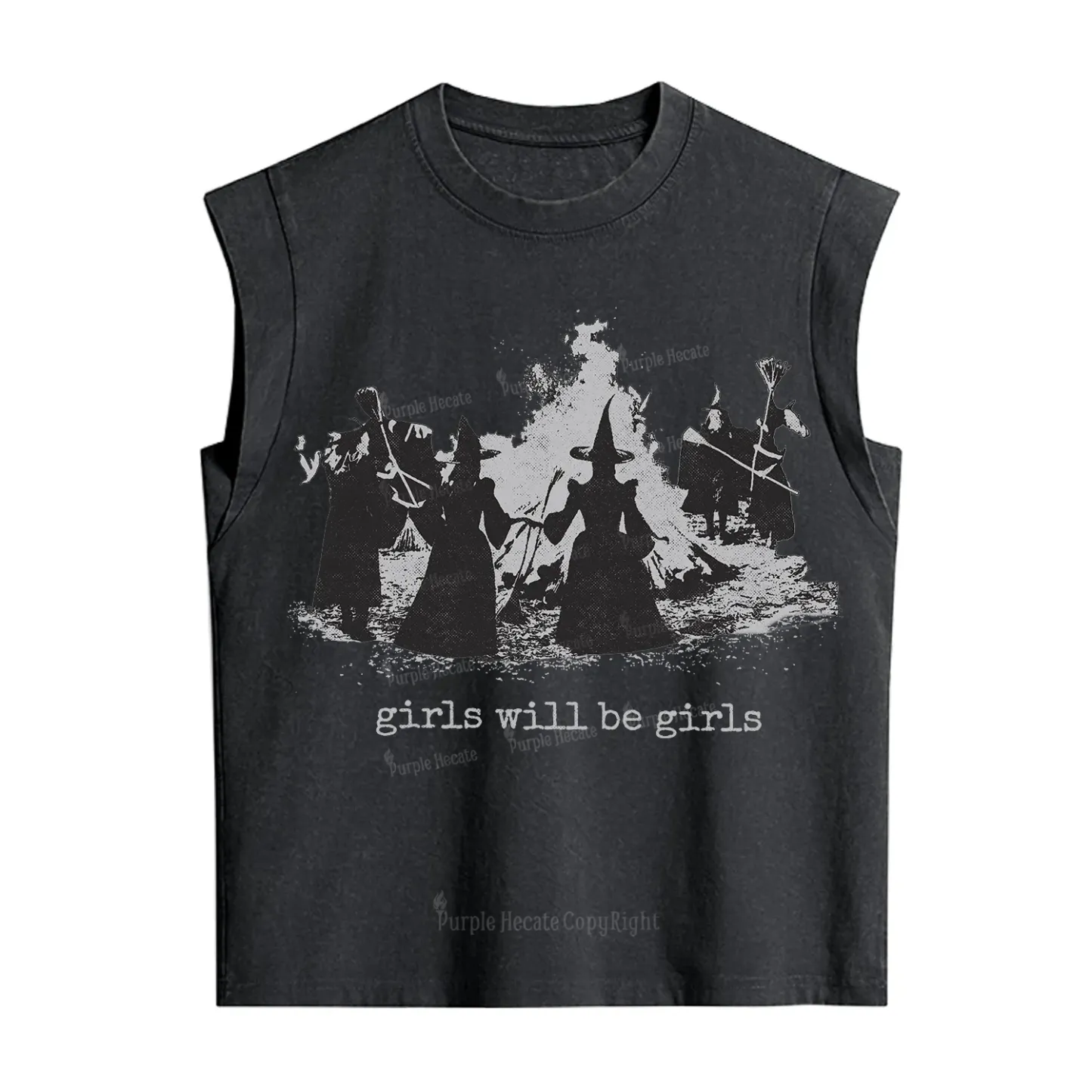Purplehecate Girls Will Be Girls Vintage Washed Tank
