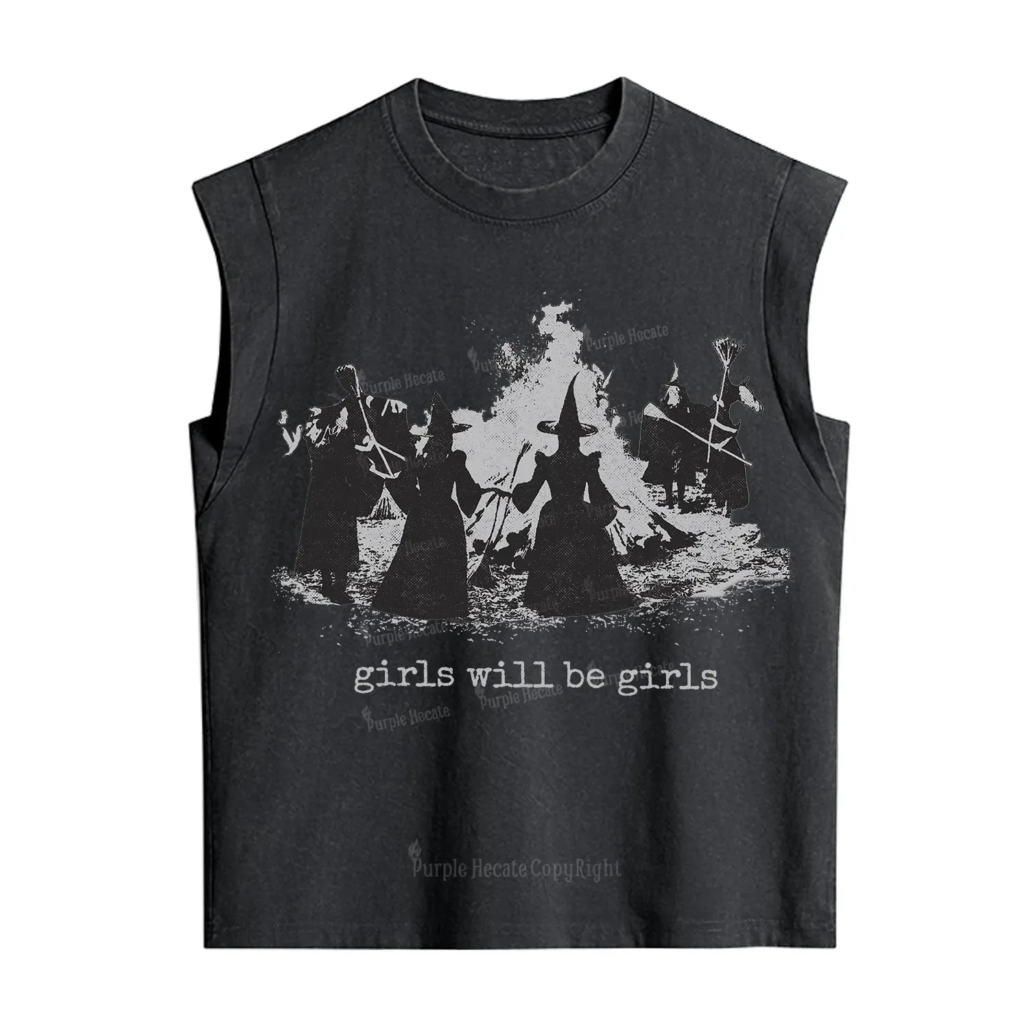 Purplehecate Girls Will Be Girls Vintage Washed Tank
