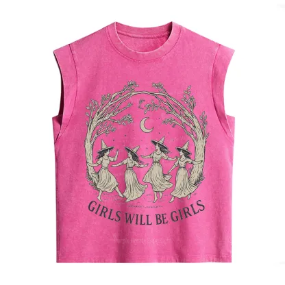 Purplehecate Girls Will Be Girls Witch Vintage Washed Tank