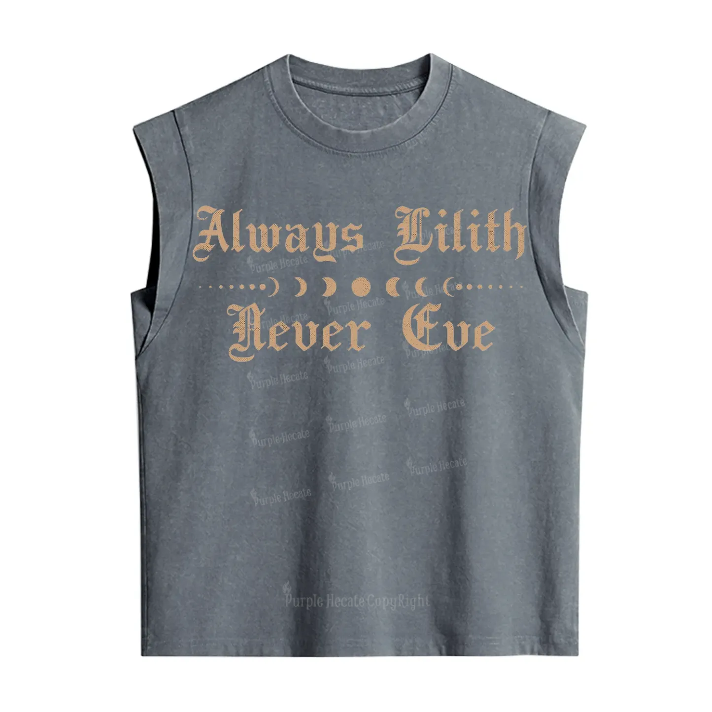 Purplehecate Always Lilith Never Eve Vintage Washed Tank