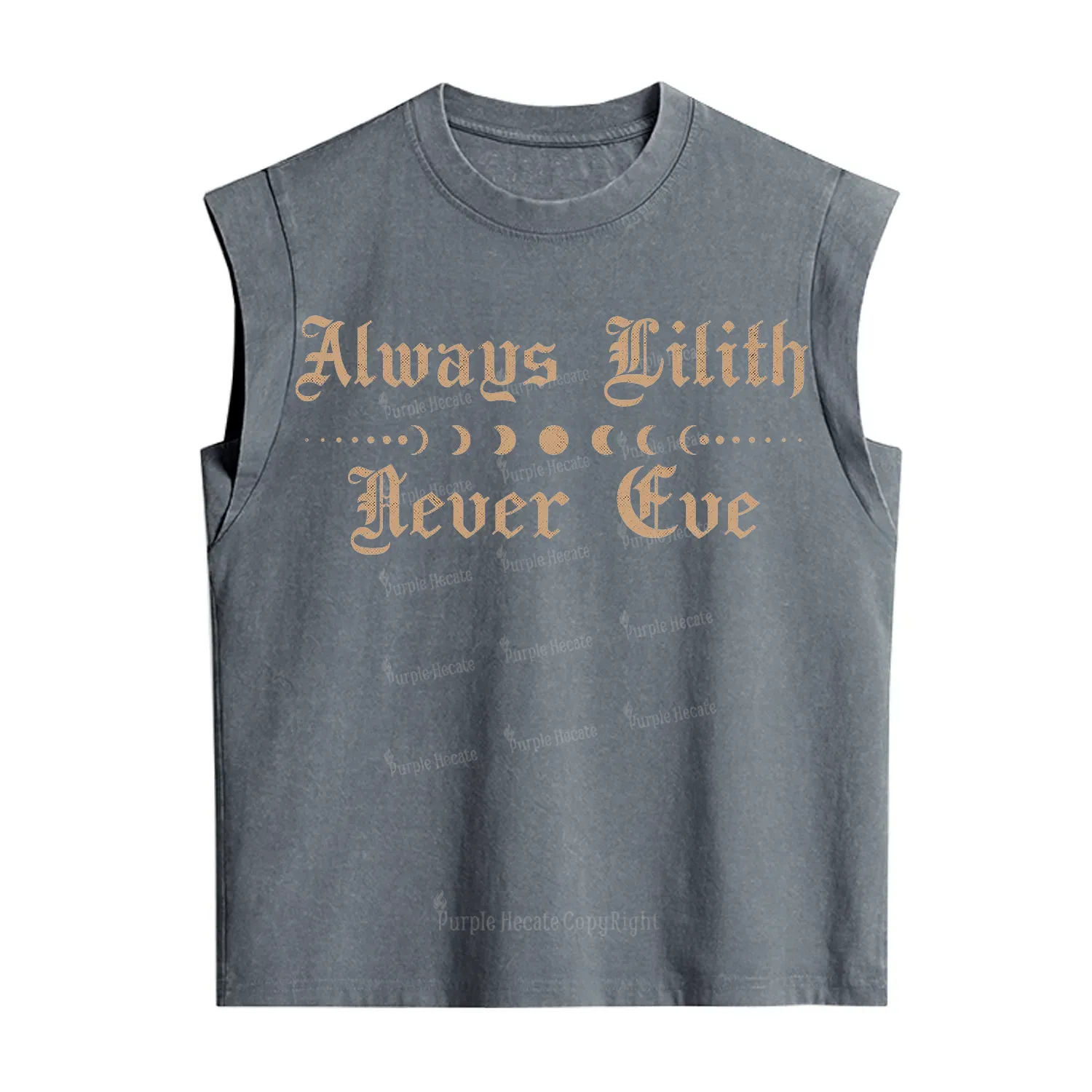 Purplehecate Always Lilith Never Eve Vintage Washed Tank