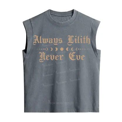 Purplehecate Always Lilith Never Eve Vintage Washed Tank