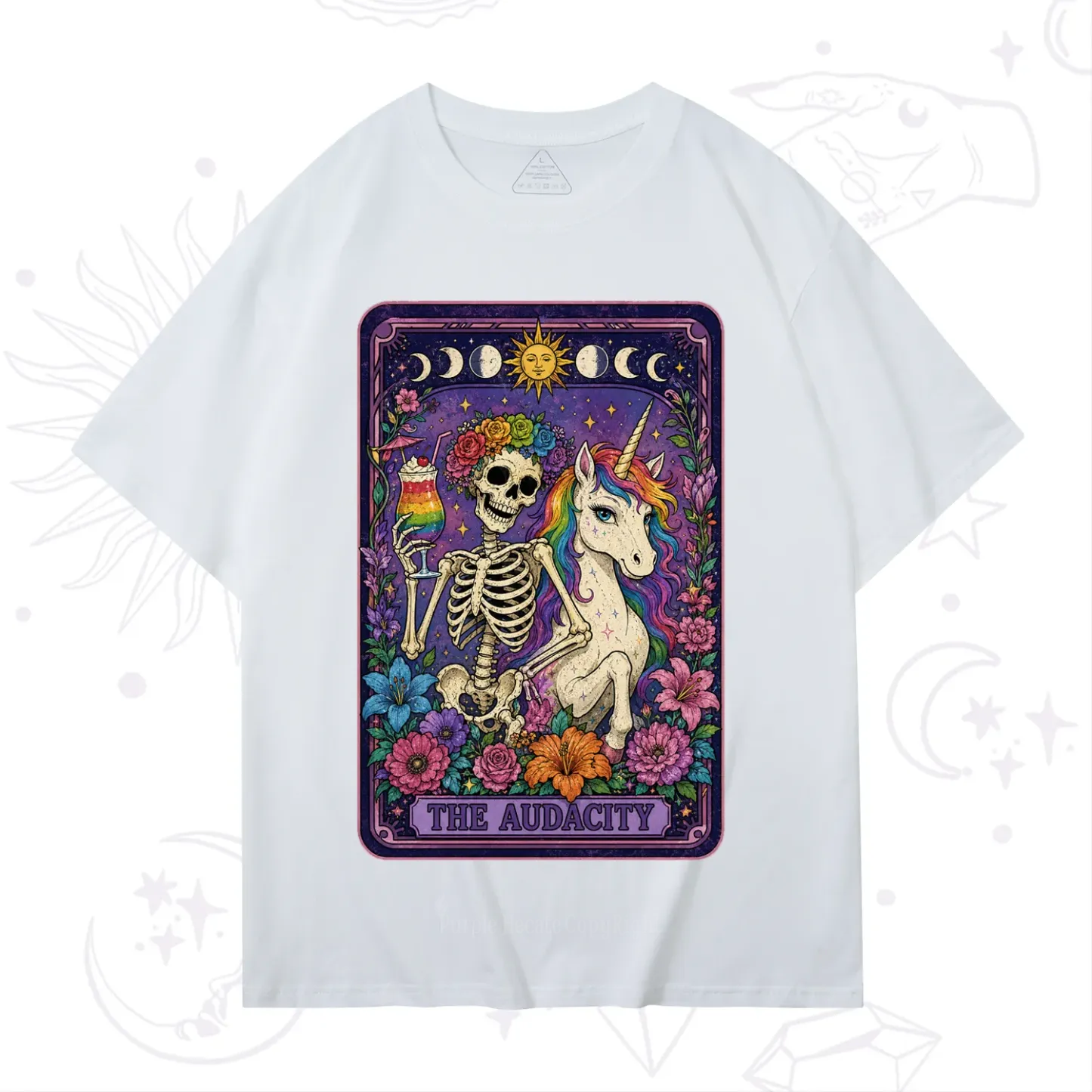 Purplehecate The Audacity Tarot Pride Rainbow T-Shirt