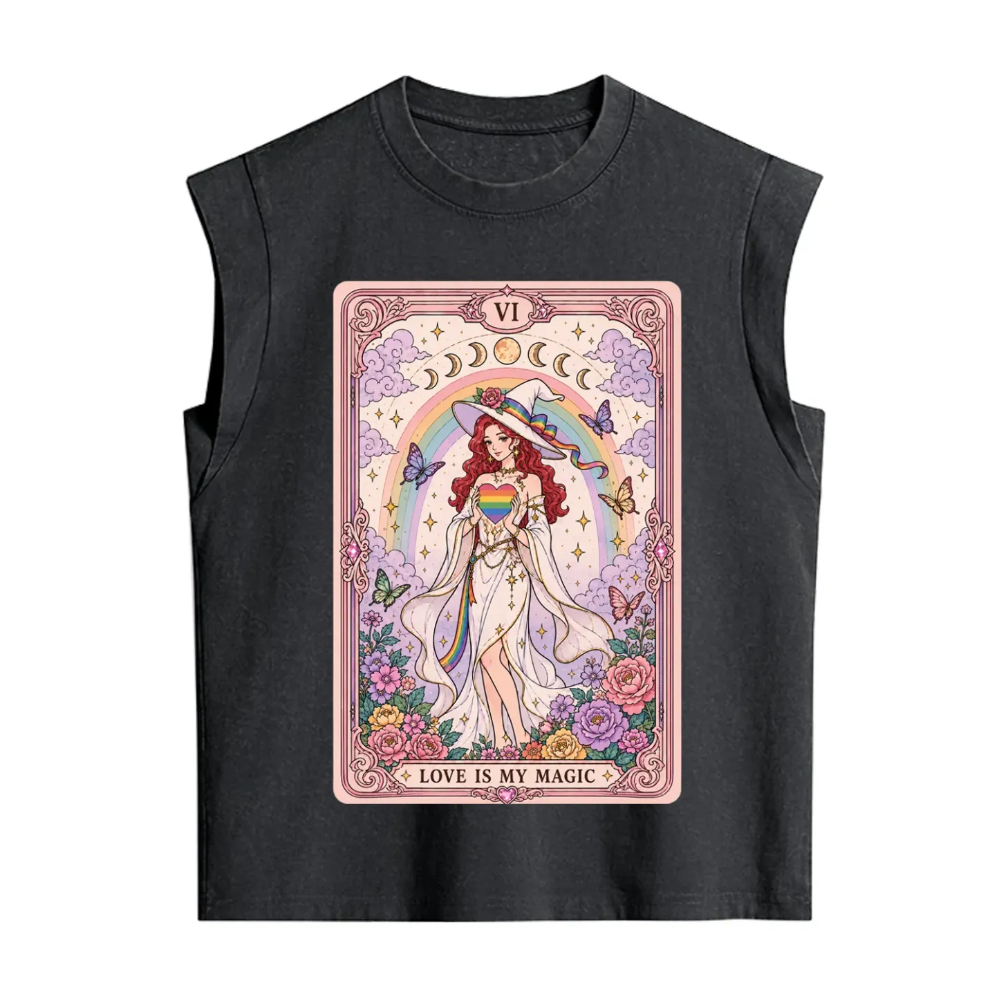 Purplehecate The Love Is My Magic Tarot Pride Vintage Washed Tank