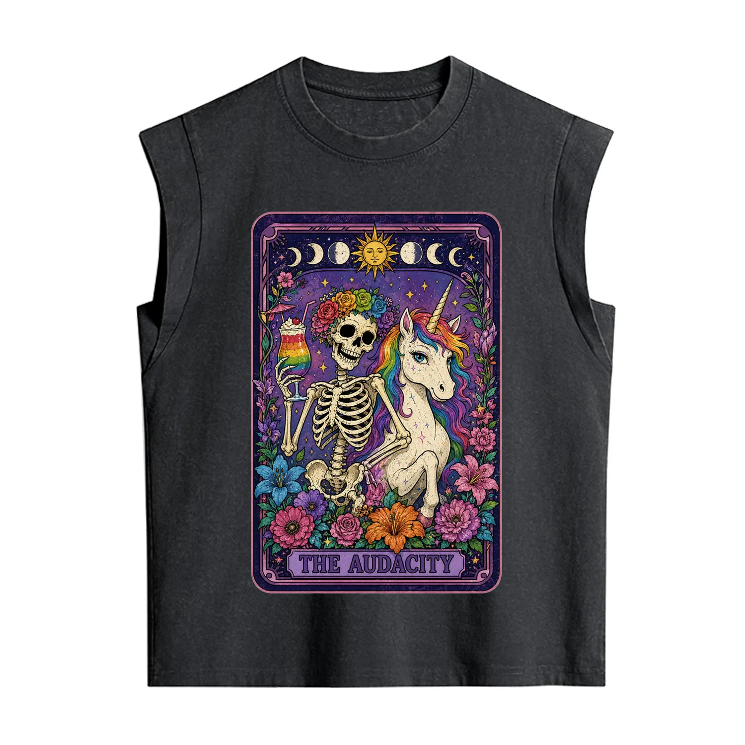 Purplehecate The Audacity Tarot Pride Rainbow Vintage Washed Tank