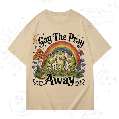 Purplehecate Gay The Pray Away Frog Pride T-Shirt