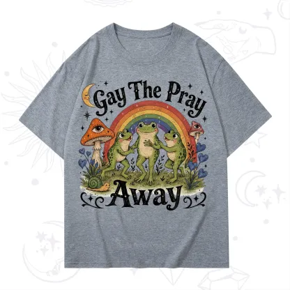 Purplehecate Gay The Pray Away Frog Pride T-Shirt