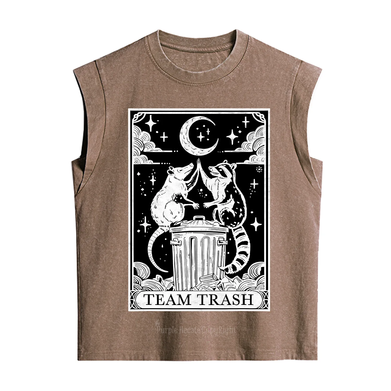 Purplehecate The Team Trash Tarot Vintage Washed Tank