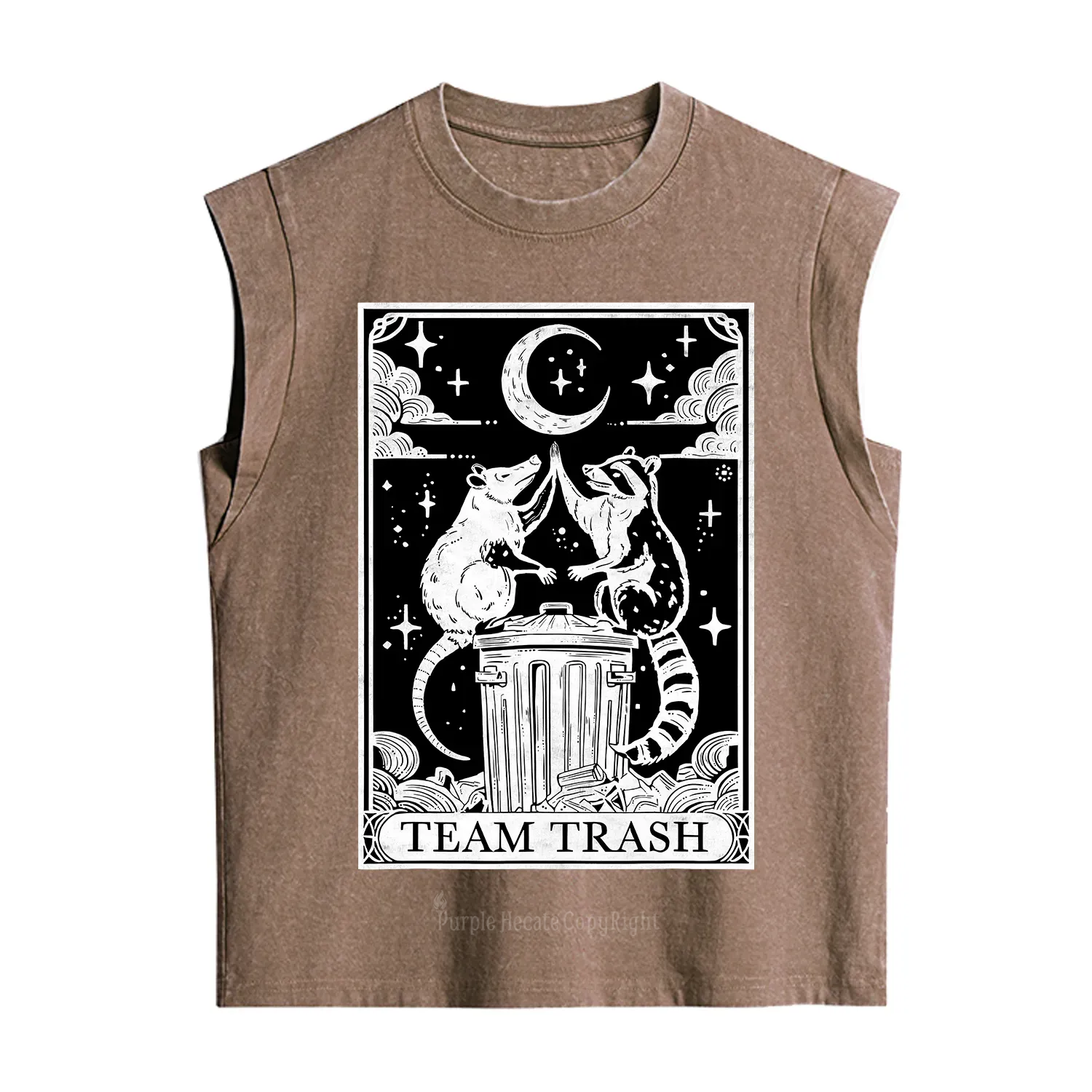 Purplehecate The Team Trash Tarot Vintage Washed Tank