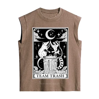 Purplehecate The Team Trash Tarot Vintage Washed Tank