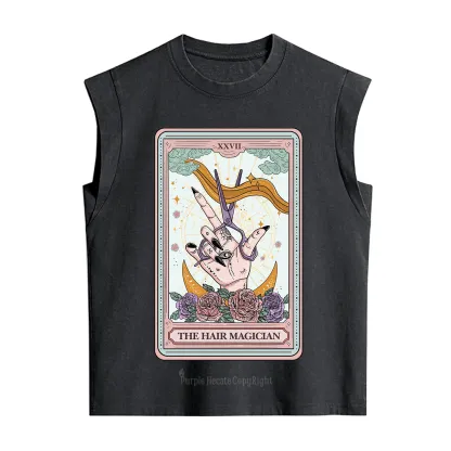 Purplehecate The Hair Magician Tarot Vintage Washed Tank