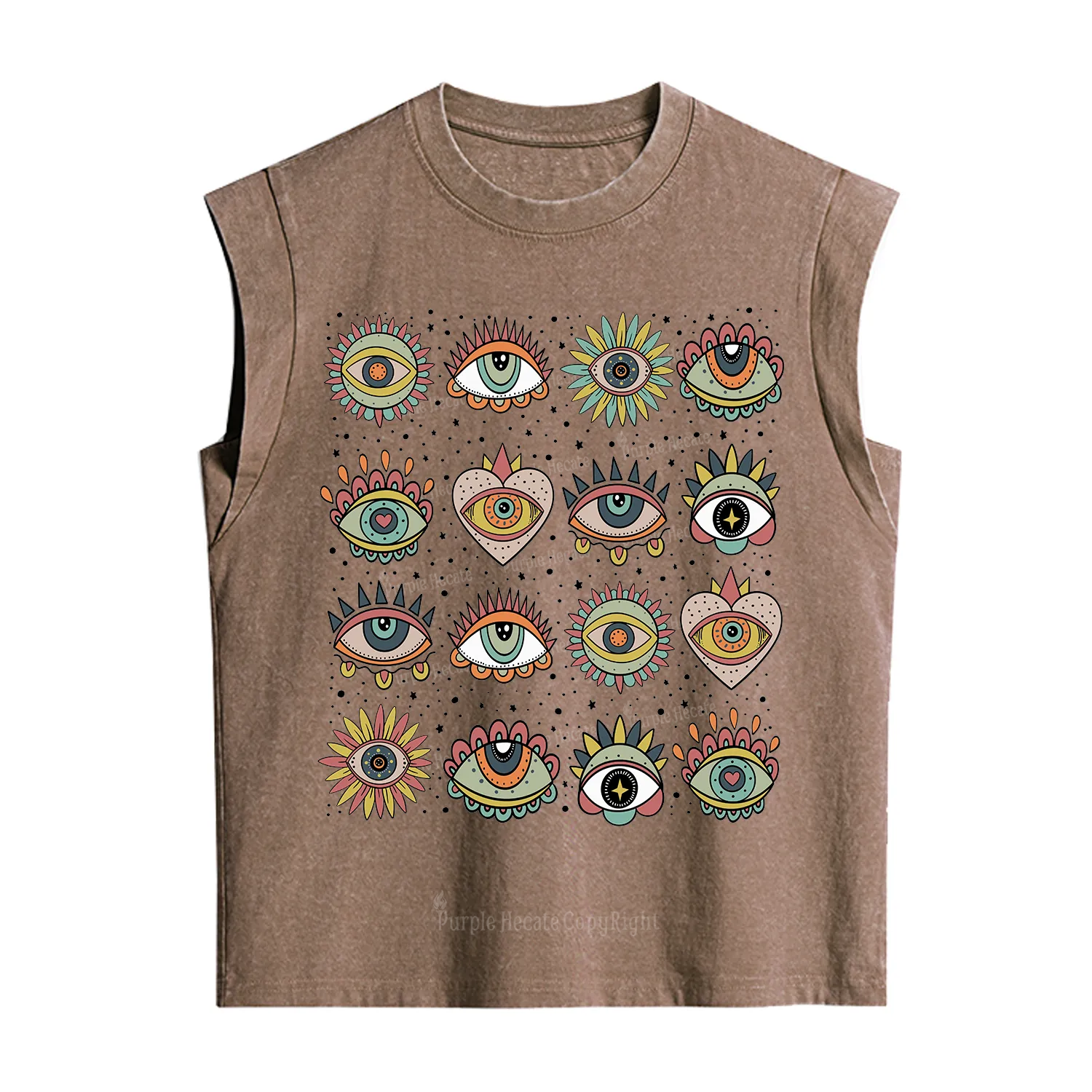 [Copy]Purplehecate The Team Trash Raccoon & Possum Tarot Vintage Washed Tank