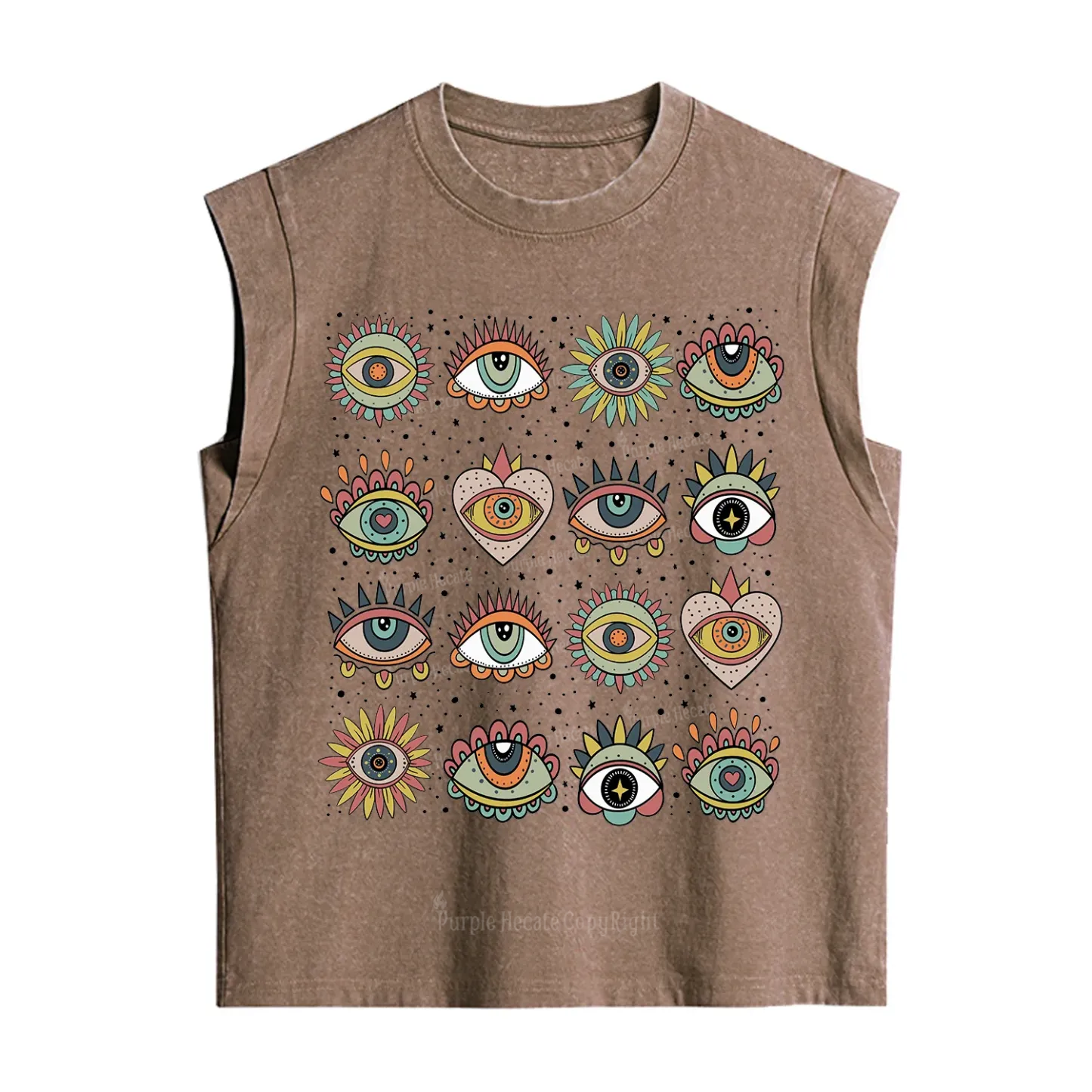 [Copy]Purplehecate The Team Trash Raccoon & Possum Tarot Vintage Washed Tank