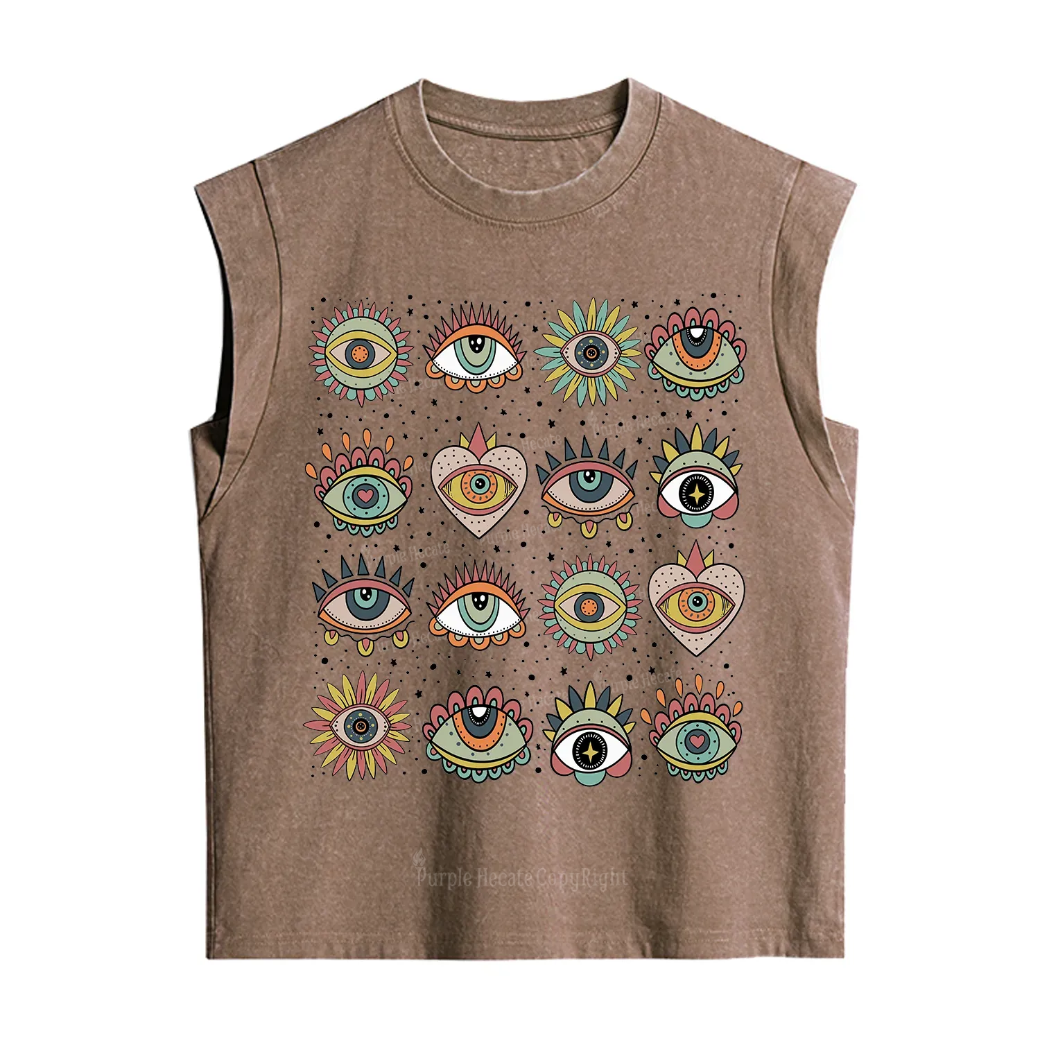 [Copy]Purplehecate The Team Trash Raccoon & Possum Tarot Vintage Washed Tank